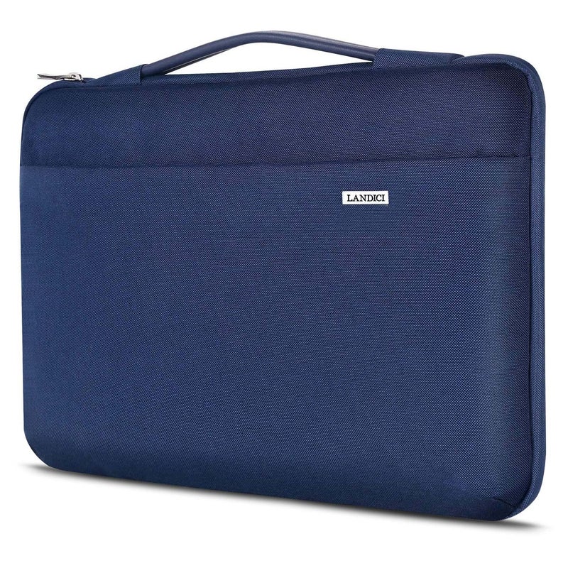 LANDICI 360Â°Laptop Sleeve Case 15.6 16 Inch Compatible with MacBook Pro 16 M1/M2/M3/M4 2019-2025, 15.6-16â€ Hp Dell Lenovo Acer Asus, Waterproof Computer Bag Cover with Handle, Blue - Image 1